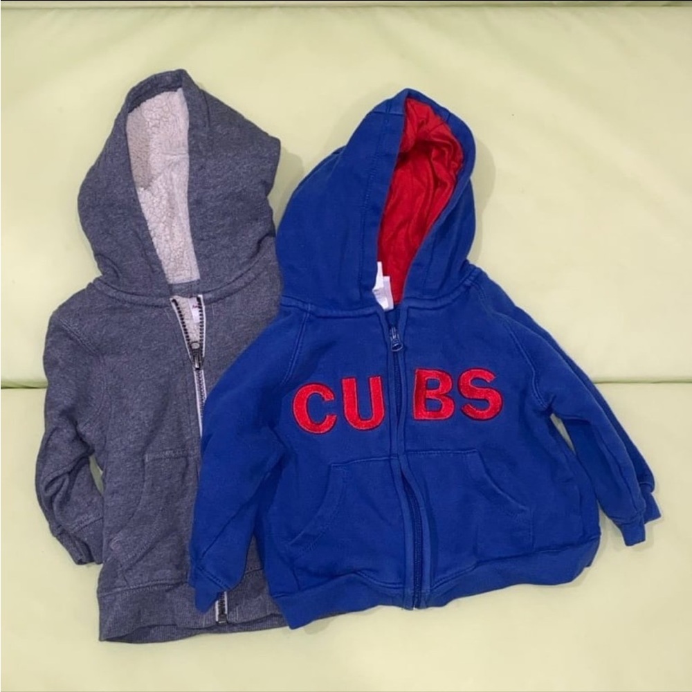 Cubs Kids Blue and Gray Hoodies